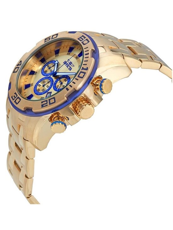 NWT Invicta Pro Diver Chronograph Gold Dial Men\'s Watch